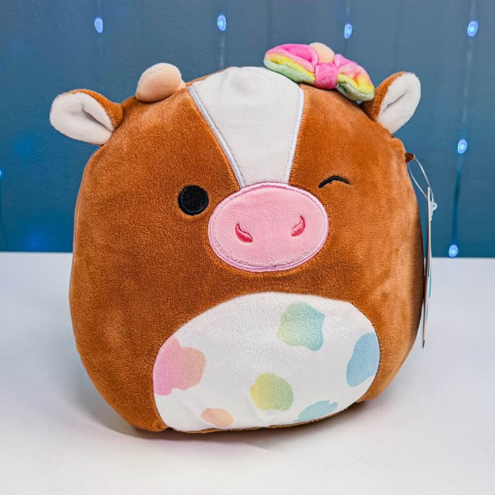 Griella the Cow Squishmallow 8” Plush w/ Tag